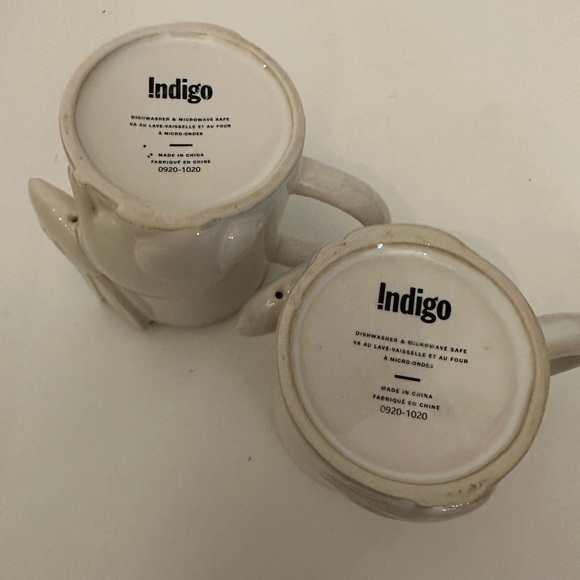 Set of 2 bunny rabbit Indigo mugs - Picture 6 of 6